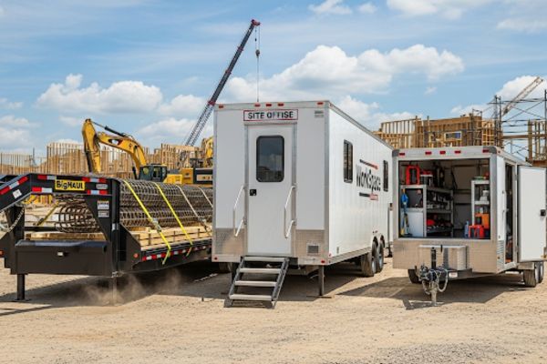This is the image of the best trailers that are used in construction projects